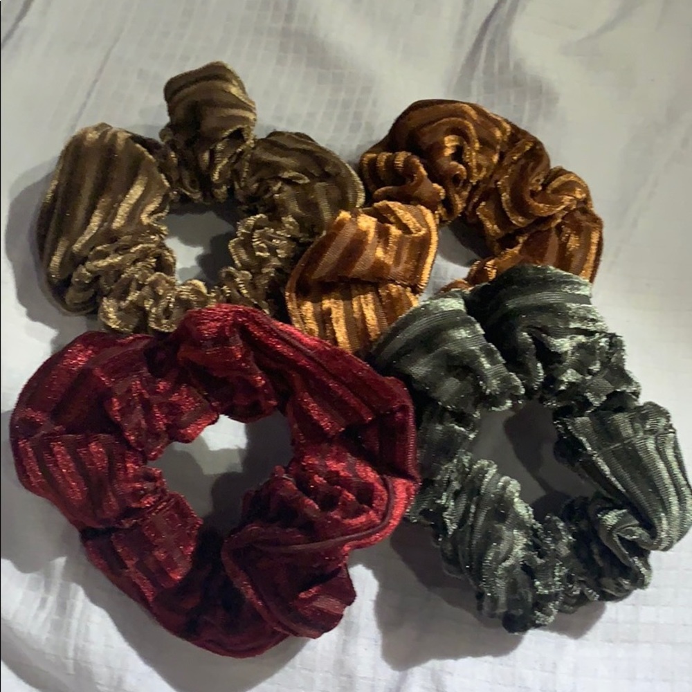 four scrunchies